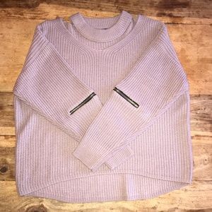Choker collar sweater by Ze Rong Huang